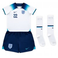 Anglicko Jude Bellingham #22 Domáci Detský futbalový dres MS 2022 Krátky Rukáv (+ trenírky)